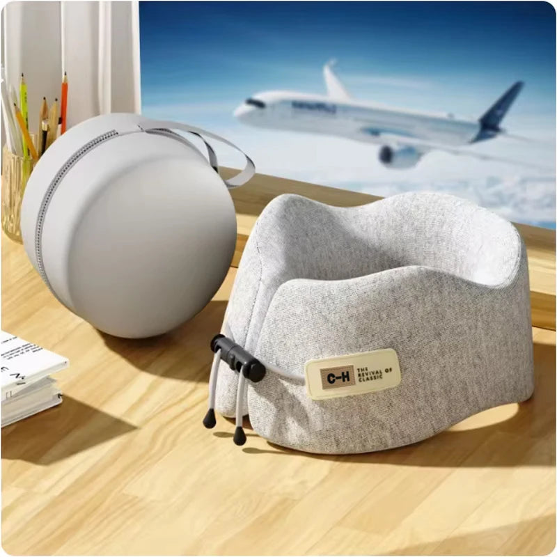 Memory Foam U-Shaped Pillow Travel Neck Support Sleeping Pillow Shoulder Rest U-Cushion Airplane Trip Neck Pillow