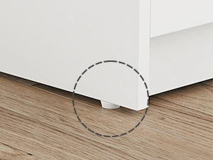 Hzuaneri Table de chevet avec 3 tiroirs, table d'appoint avec station de recharge et LED, 2 ports AC et 2 USB pour chambre à coucher, salon