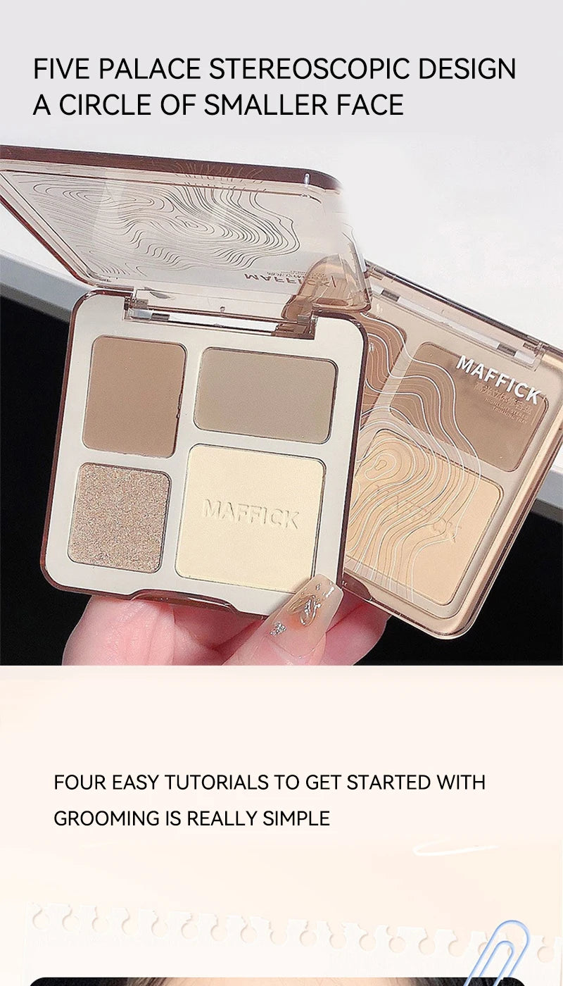 Palette de contour 4 couleurs MAFFICK : éclaircissant mat