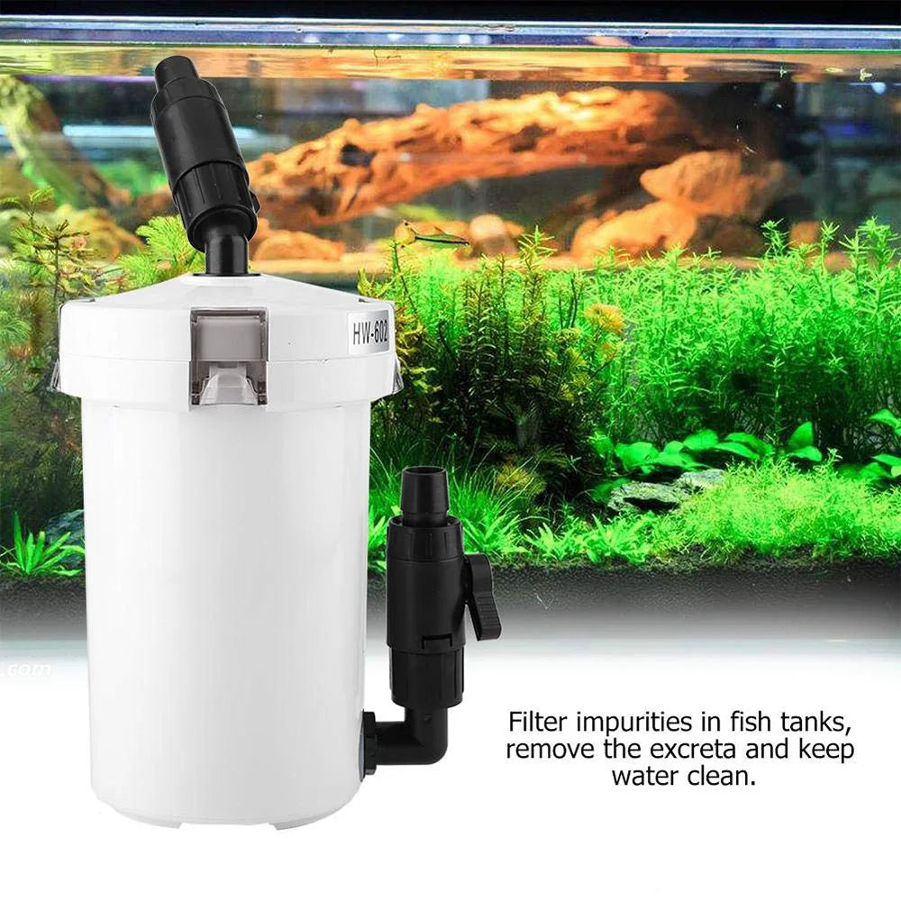 SUNSUN Outside Filter Barrel Silent Filter Barrel Aquarium Filter Pump Fish tank External Filter Fish Tank Accessories HW-602B