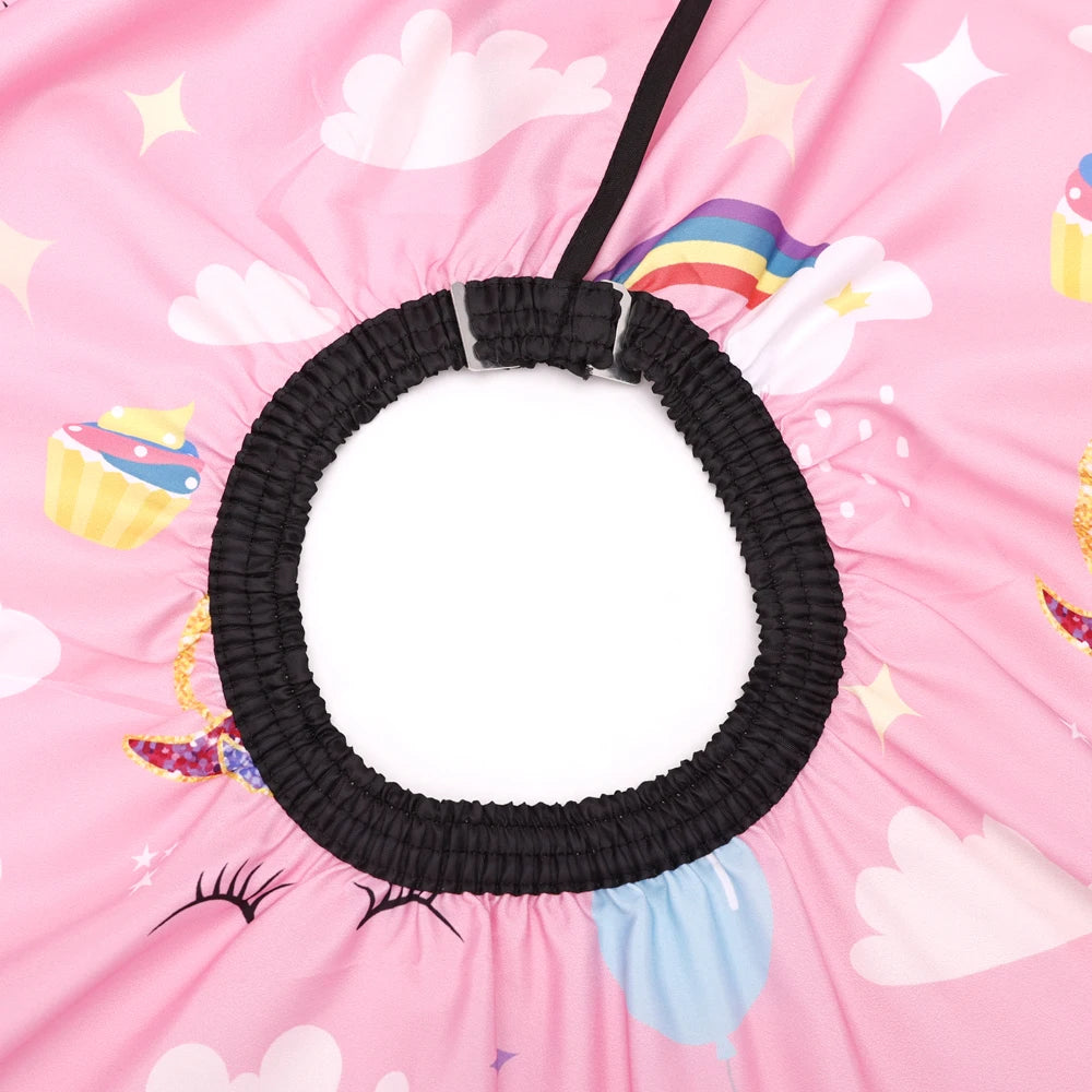 Children's Cute Cartoon Hairdressing Cape Hair Cut Styling Gown Barbershop Haircut Cape Hairdresser Cloth for Kids