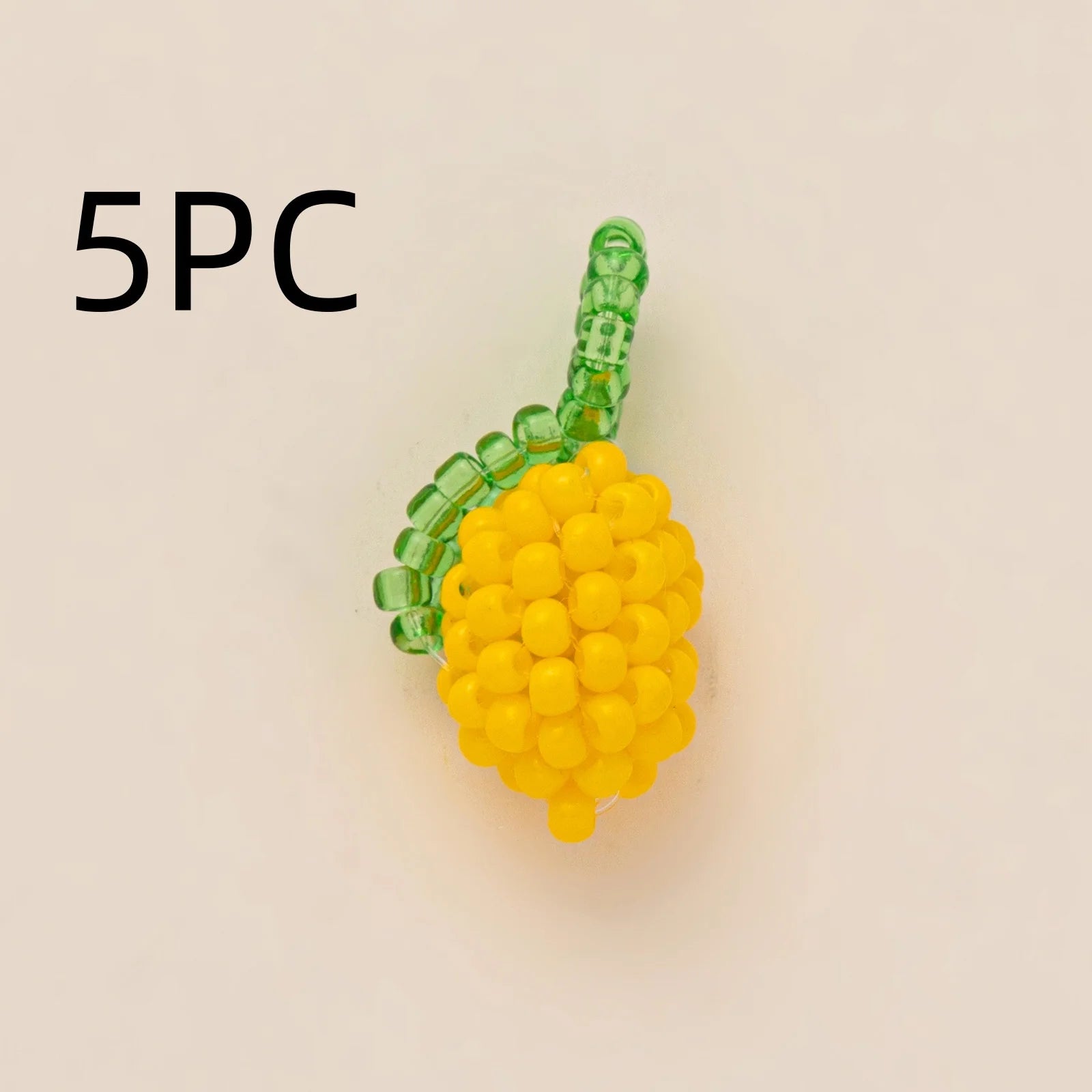 Wholesale 5pcs/lot 18K gold-plated DIY enamel stainless steel pendant, colorful fruit and food handmade jewelry accessories