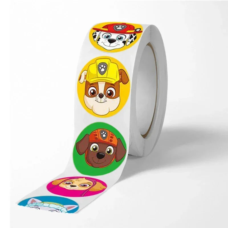 Paw Patrol Sticker Children Cartoon DIY Gift Sealing Label Decorative Thank You Stickers Party Candy Stickers Stationery