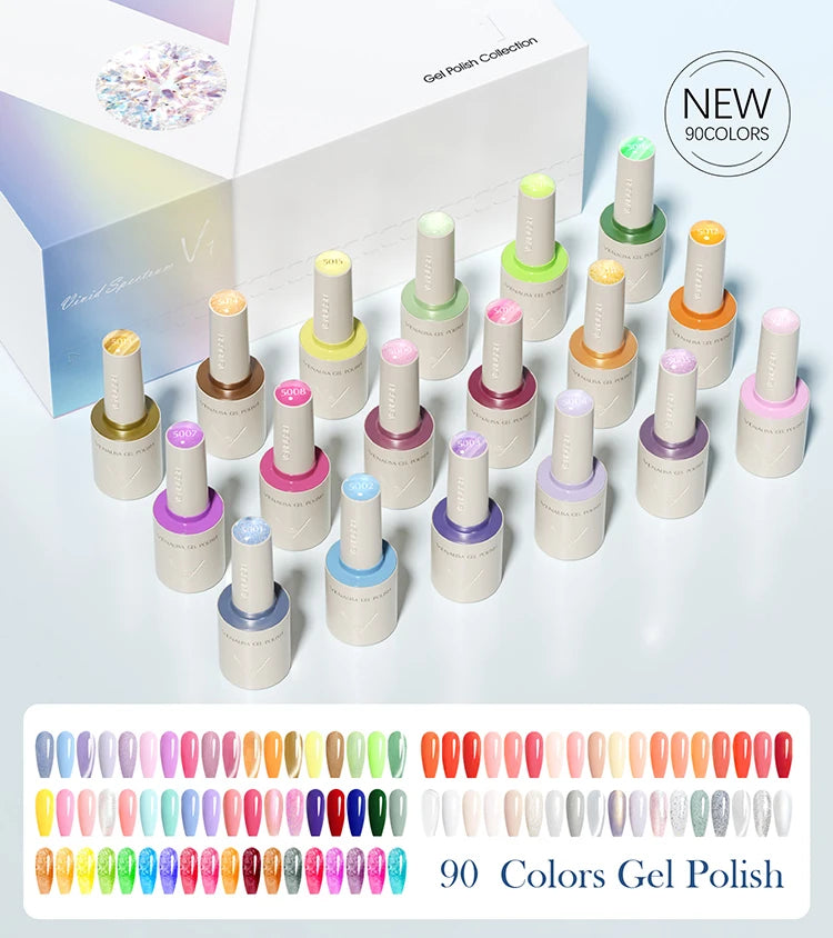 6pcs/kit VENALISA Collection de couleurs de Noël Ongles d’hiver