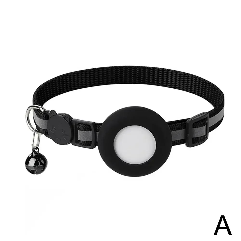 Pet GPS Bluetooth With Bell Cute Reflective Night Cat Address Footprint Collar Pendant Tracking Dog Bird Anti-Lost O9M7
