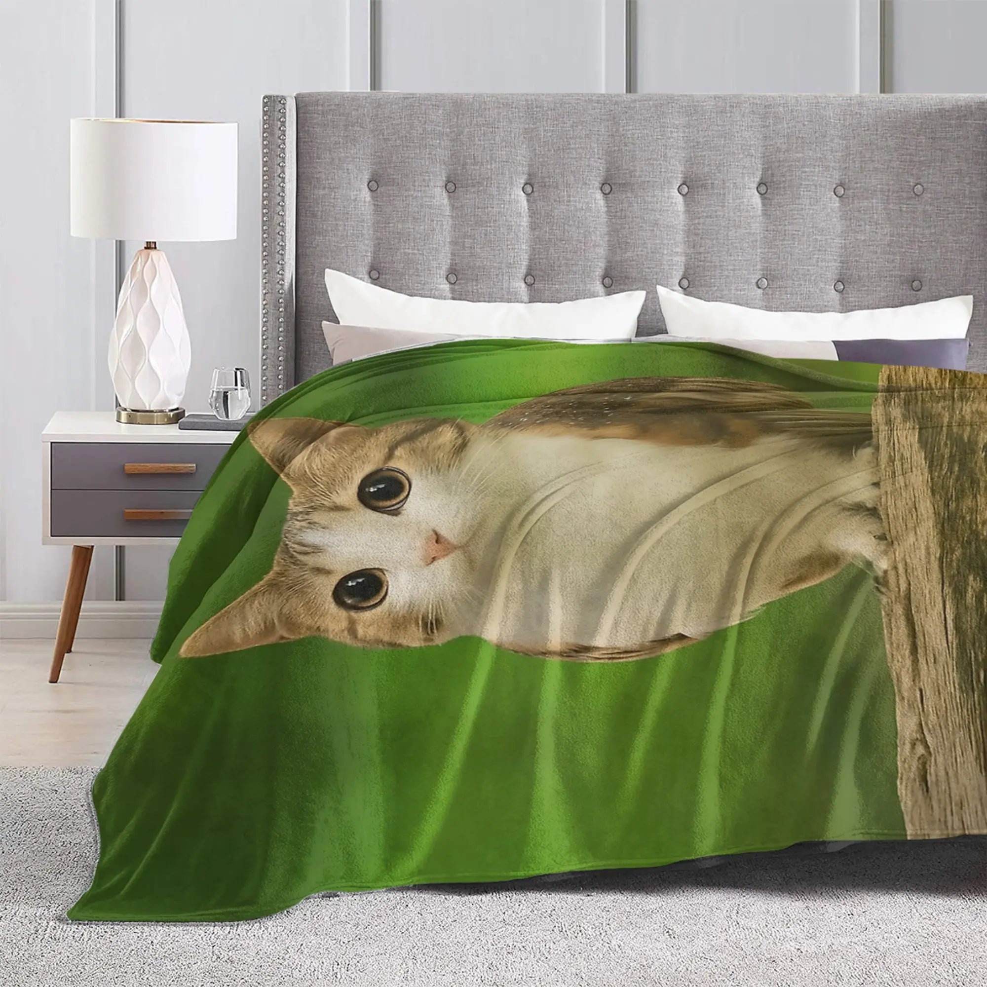 Meowl Cat Owl Funny Internet Trendy Meme Blankets Velvet Multifunction Lightweight Throw Blanket for Sofa Bedroom Bedspreads