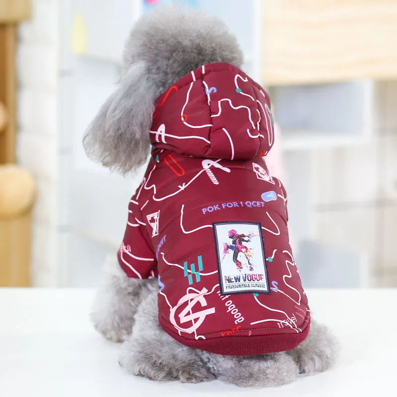 Pet Dog Fashion Winter Coat Small Dog Warm Jacket Stylish Comfortable Insulation Clothing Chihuahua Teddy Poodle Pet Clothing