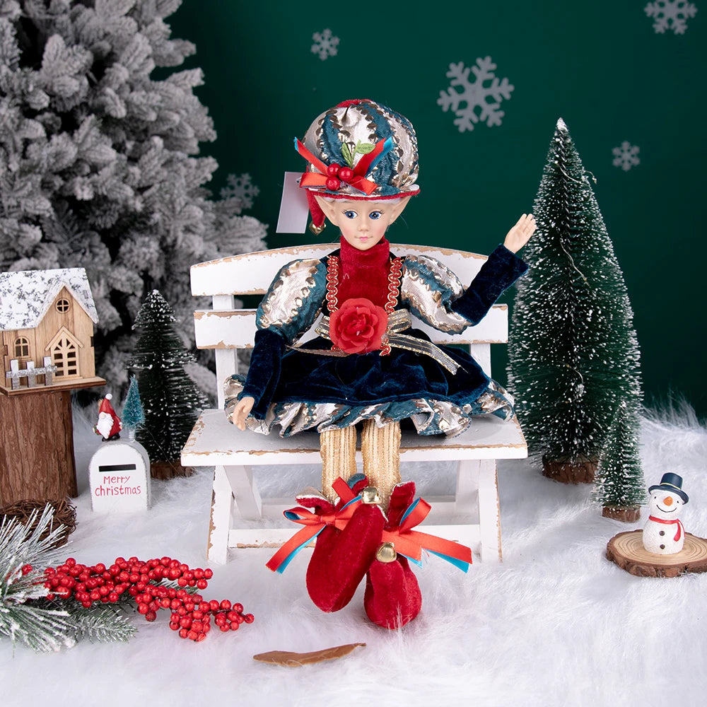 Hanging Decoration Navidad Natal 2025 New Year Gifts Elf Boy Dolls with Mask Christmas Tree Pendant Ornaments Elf Gifts