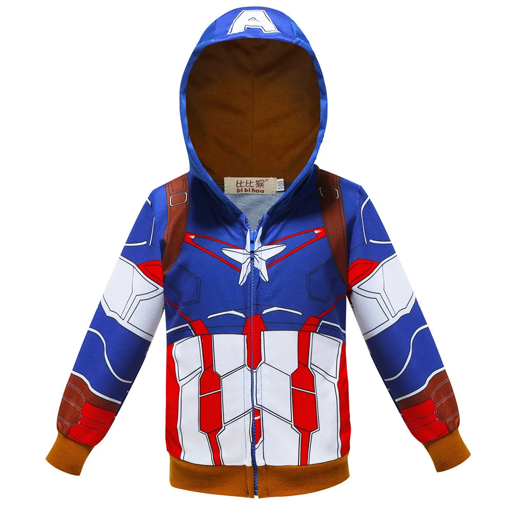 Manteau Marvel Iron Man Spiderman Captain América  Pintemps/Automne