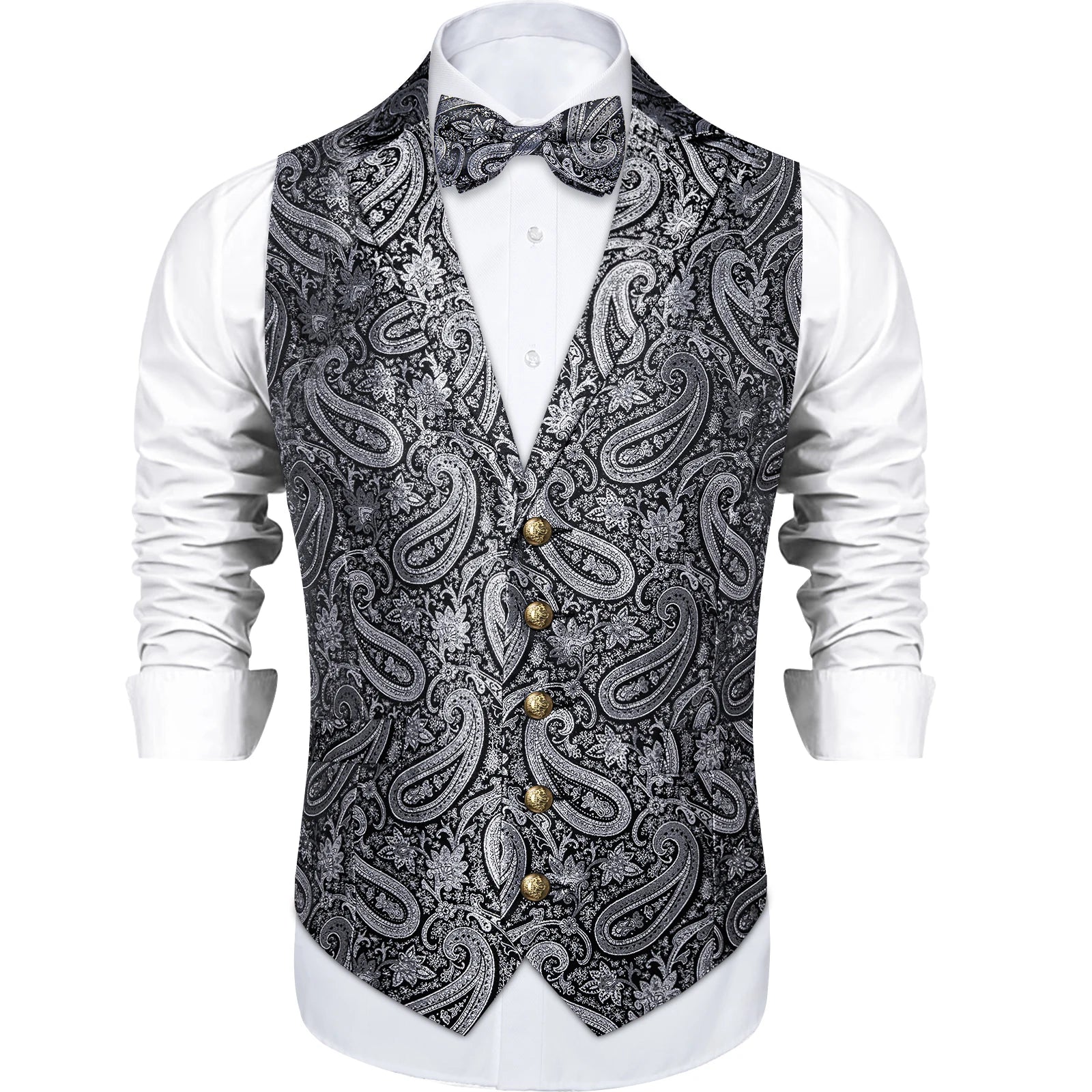 Boléro de costume bleu royal avec nœud papillon