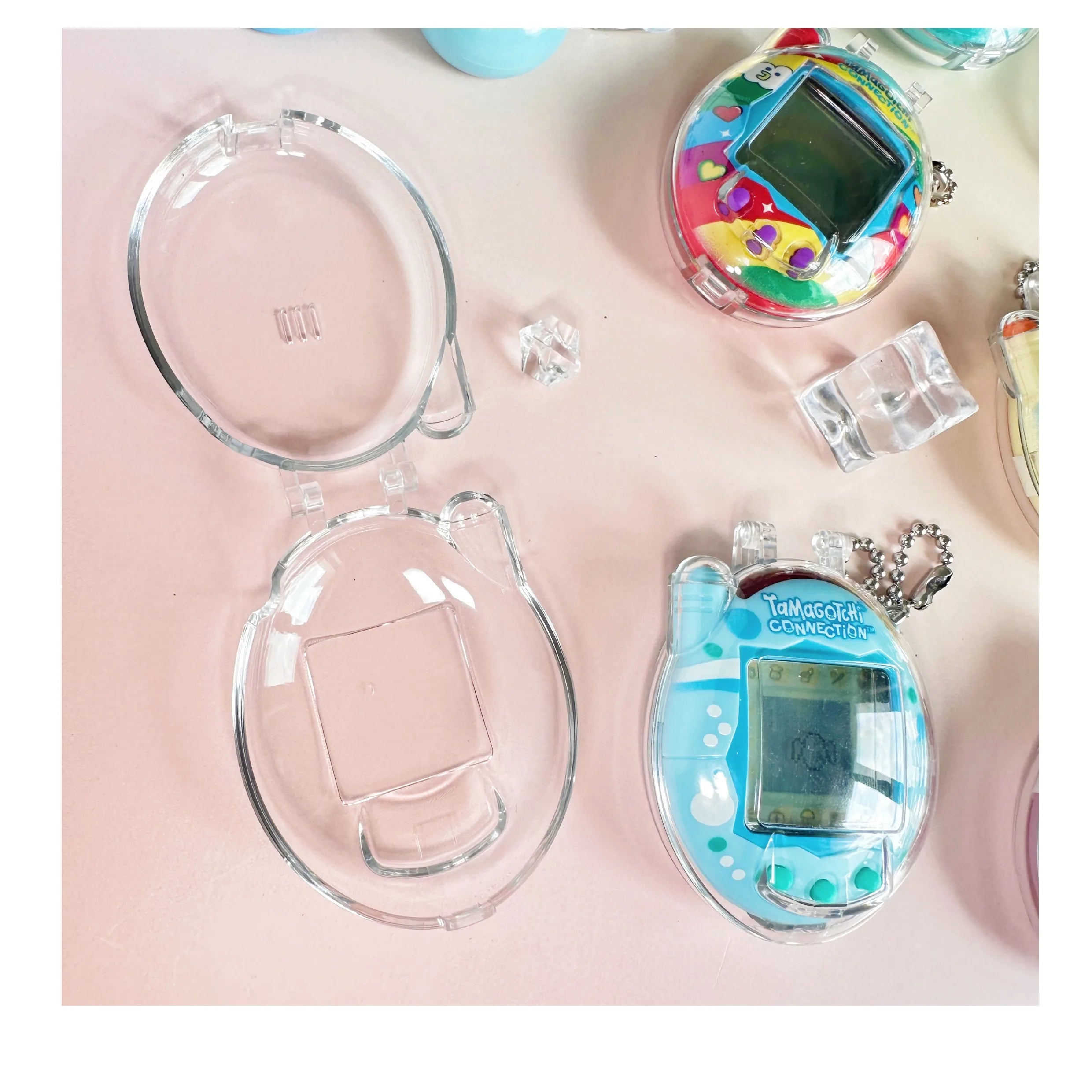 Protective Case Only For Tamagotchi Connection V3 Transparent Hard Shell Storage Box Dustproof Decor Kid Toys Present