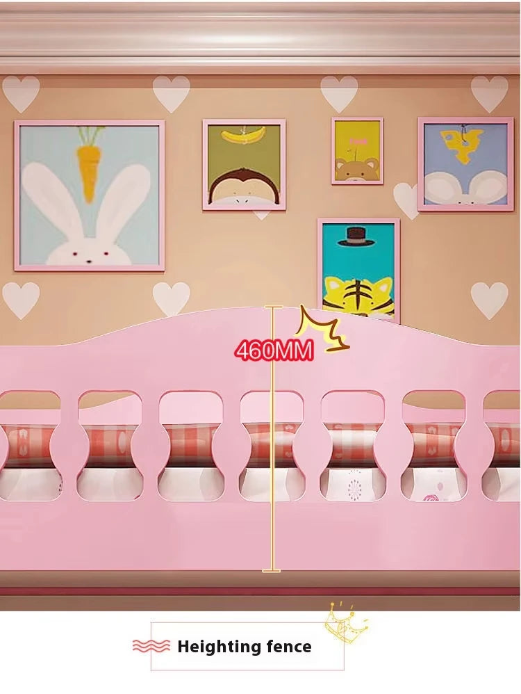 Bunk Bed Children Bunk Solid Wood Bedpost Two-story Bed Boys and Girls Multifunctional Mother-child Bed With Wardrobe