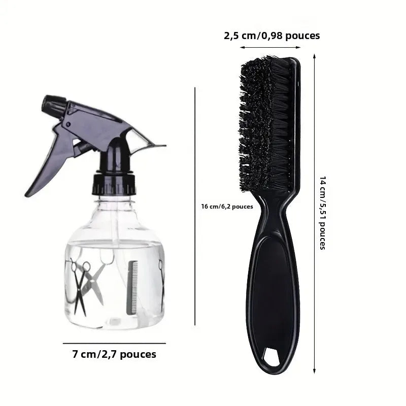 2PCS Barber Spray Bottle Set Coiffeur Coupe de cheveux
