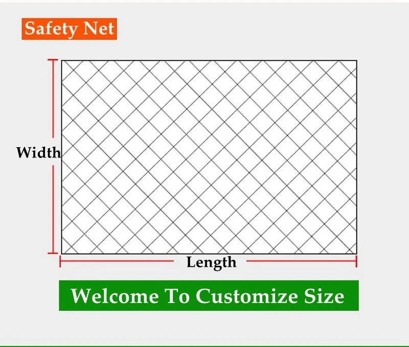 4mm Knotless Rope Net For Children's Playground Safety Fence No Knot Trampoline Stairs Anti Fall Mesh Netting