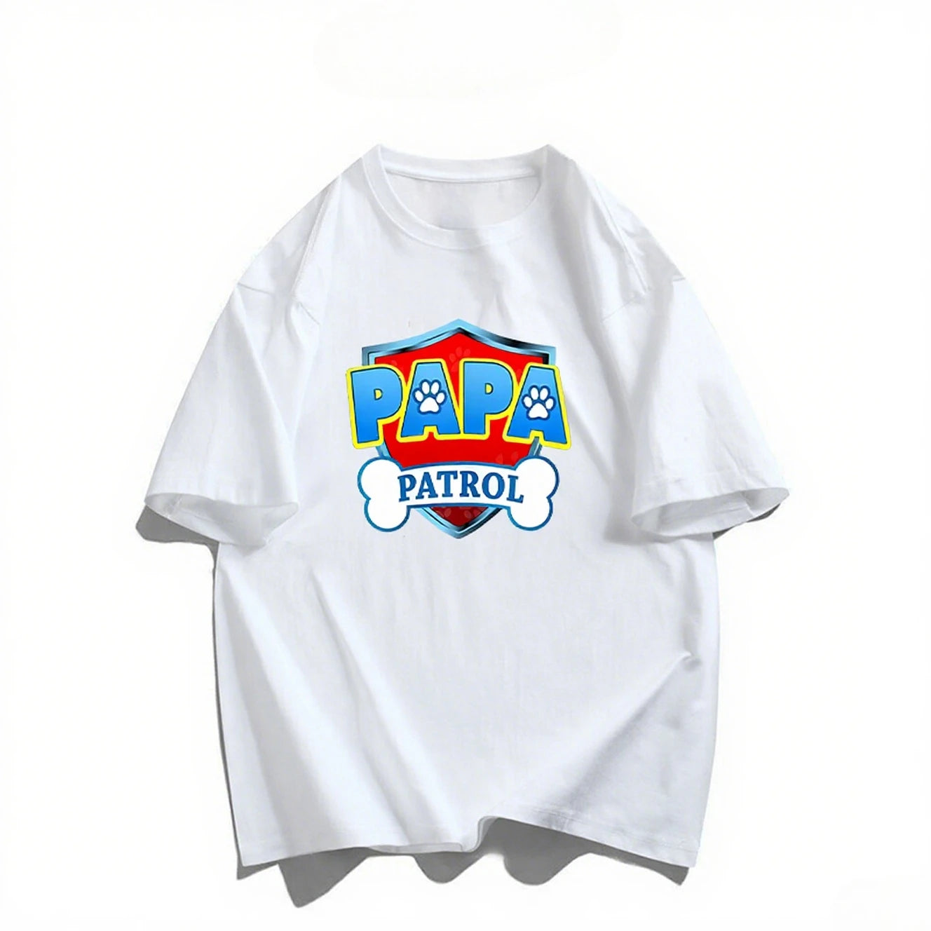 Paw Patrol T-Shirt Mother Harajuku Daily Casuals Clothes Streetwear Father Women Men Family Gifts Autumn and winter innerwear