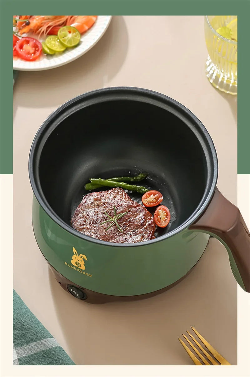 Mini Electric Multi Cookers Single/Double Layer Pot 1-2 People Household Non-stick Pan Hot Pot Rice Cooker Cooking Appliances