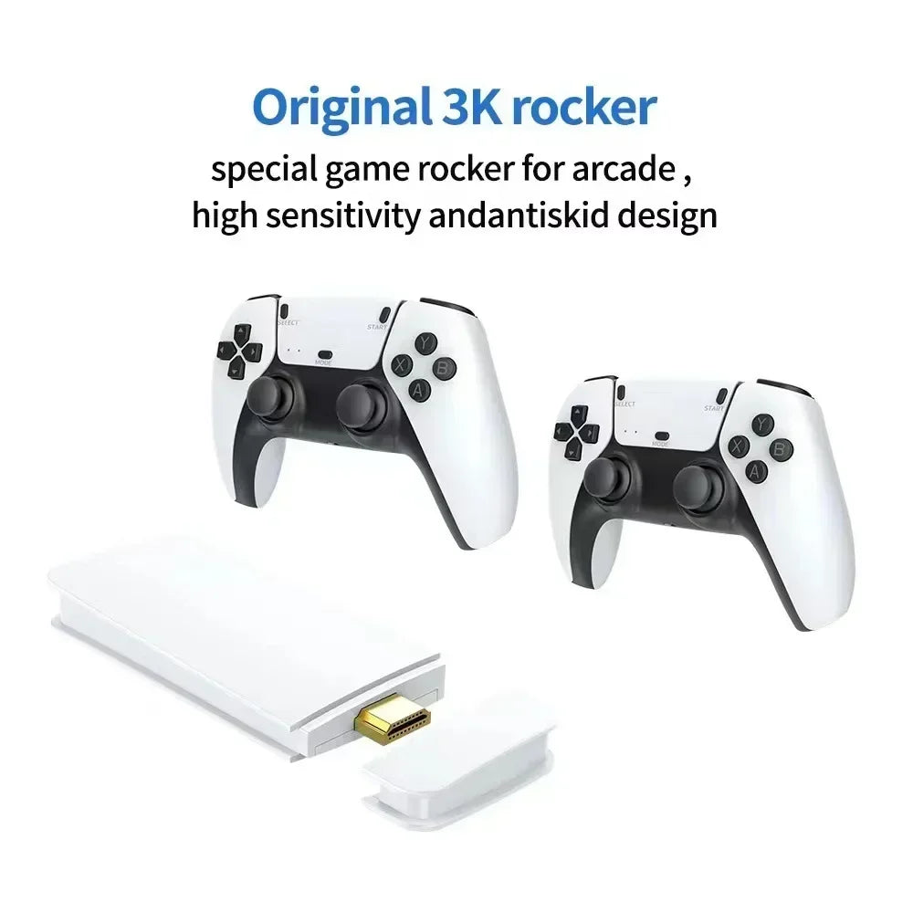 M15 4K Retro Gaming Stick - Wireless Mini TV Console with HD Output, Supports PS1 & Classic Arcade Games