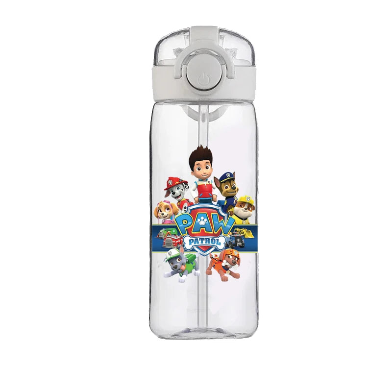 PAW Patrol Chase Cup Clear Brand High Quality Water Bottle Outdoor Sport Leak Proof Plastic School Water Bottle for Kids 400ML