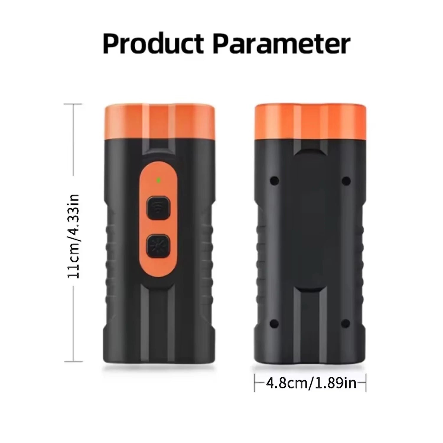 New Dual Head Ultrasonic Dog Repeller USB Rechargeable Dog Training Device High-Power Anti Bark Device with LED Flashlight