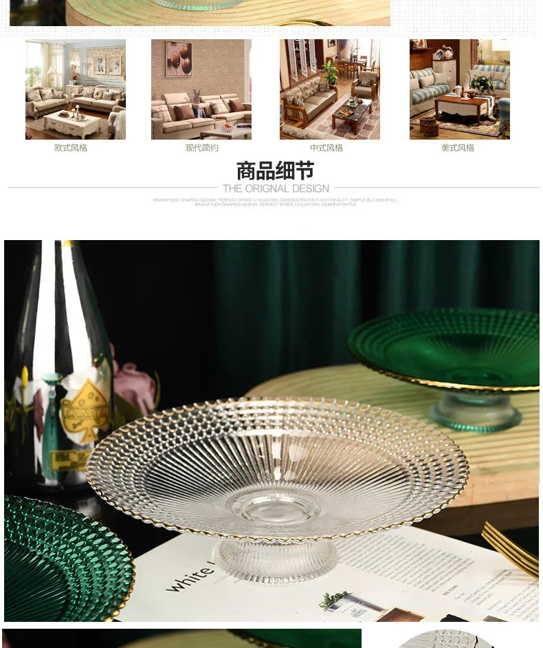 Kitchen Storage Plates Reusable Containers Washing Tray Plates Advanced Luxury Vassoio Portaoggetti Decoration Accessories