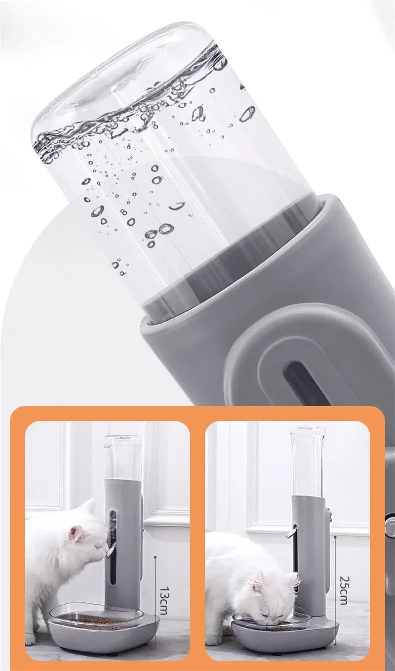 وعاء شرب أوتوماتيكي للحيوانات الأليفة، وعاء طعام للكلاب، زجاجات مياه، وحدة تغذية عالمية للقطط والجراء، موزع قابل للرفع، حامل طعام للحيوانات الصغيرة