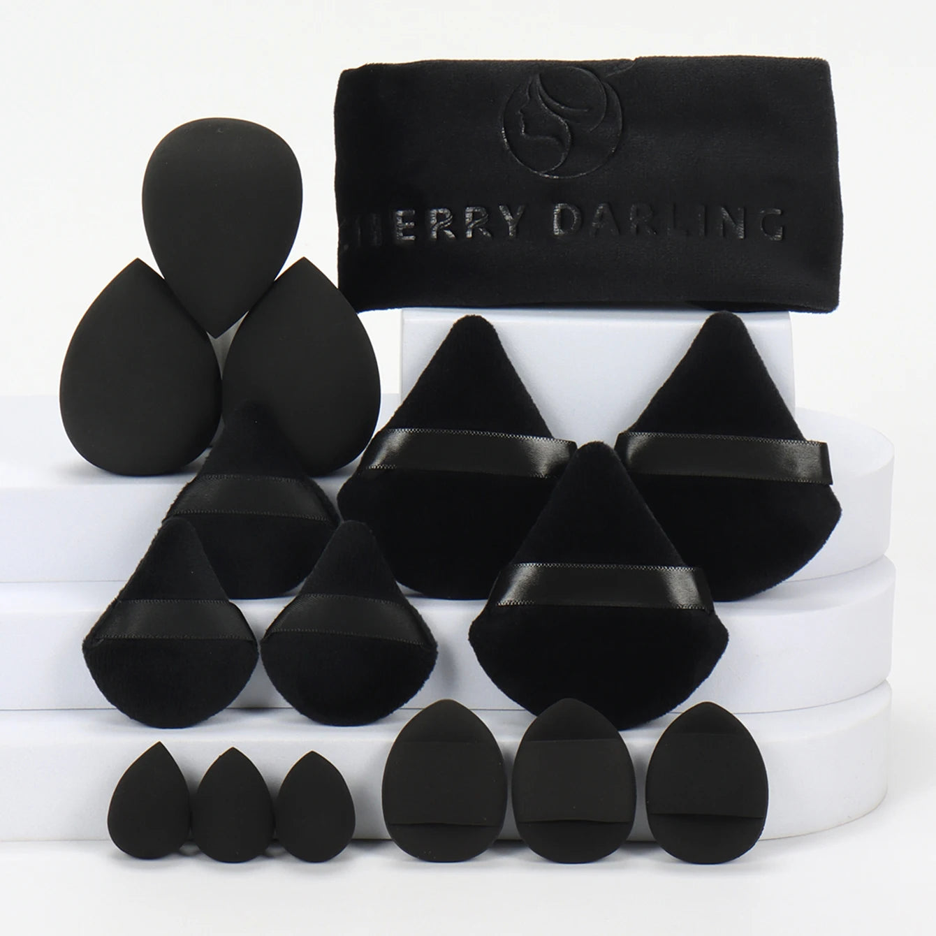 Casual Hairband 16-Piece Set, Face Wash, Facial Cleansing, Makeup Removal, Travel, Suitable for All Skin Types