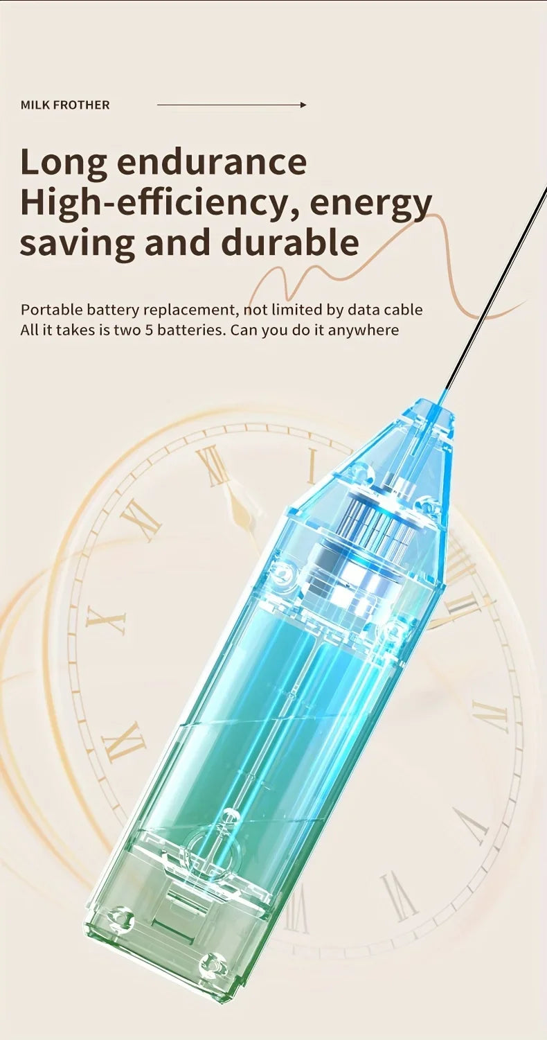 Handheld Wireless Electric Blender Milk Foamer Coffee Whisk Mixer Egg Beater Mini Frother Handle Stirrer Cappuccino Maker Tools