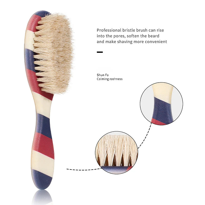 Brosse à barbe Ensemble de rasage Réduire les frisottis Brosse à raser