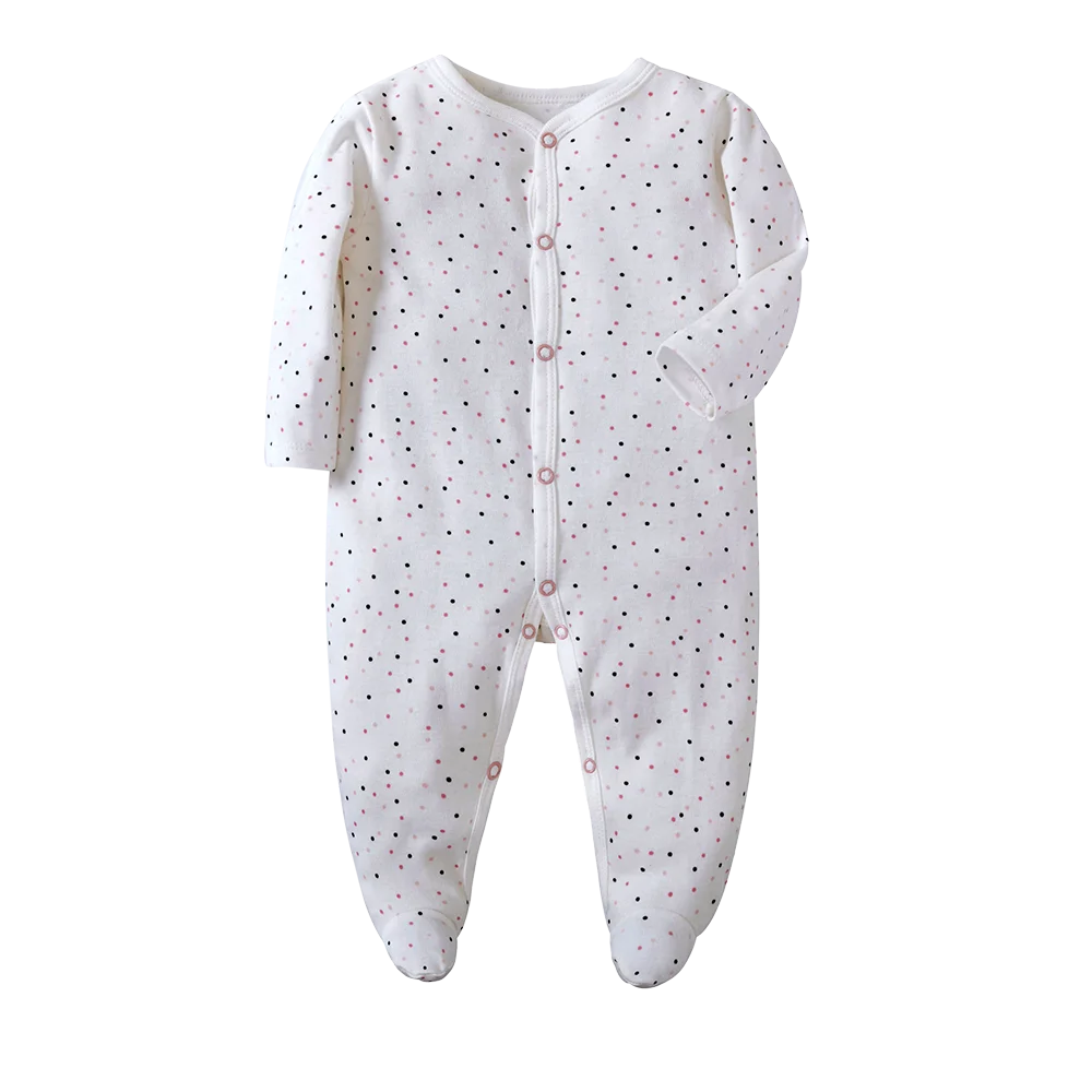 Newborn Infant Baby Boy Girl Jumpsuit 3-12Months Solid Color Long Sleeve Romper Casual Fall Spring Toddelr Clothing Baby Clothin