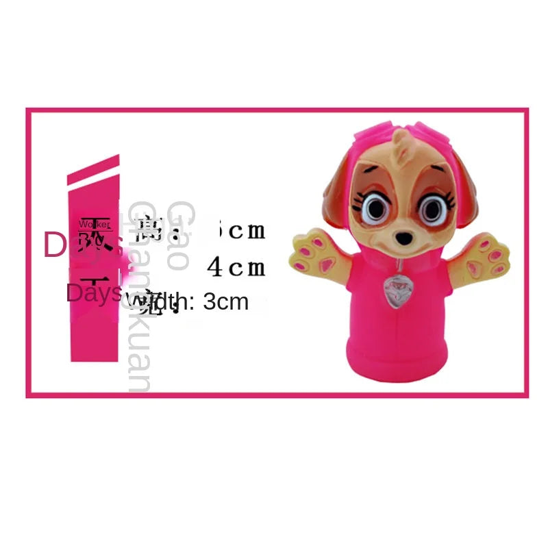 Paw Patrol Chase Cartoon Hand Doll Toy Finger Puppet Role Play Tell Story Silicagel Cloth Doll Educational Toy for Children Kids