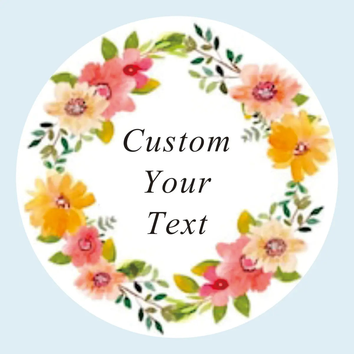 96 Pcs Personalized Round Circle Label Stickers Custom Name Date Thank You Stickers for Bridal Shower Party Favors