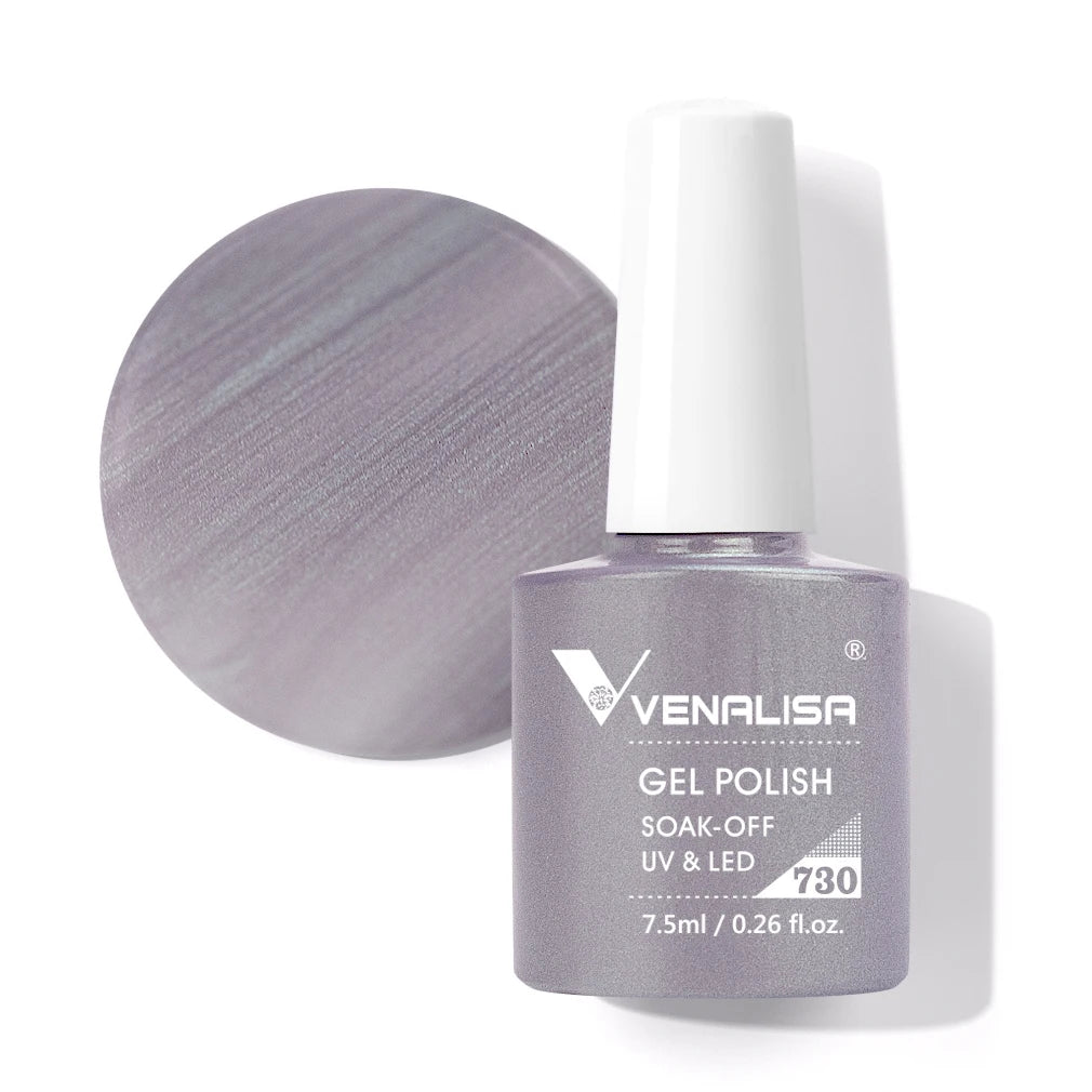 VENALISA Nail Gel Polish Full Coverage Holographic Camouflage Nail Varnish Manicure Lacquer Polish Soak Off UV LED Lacquer 7.5ML