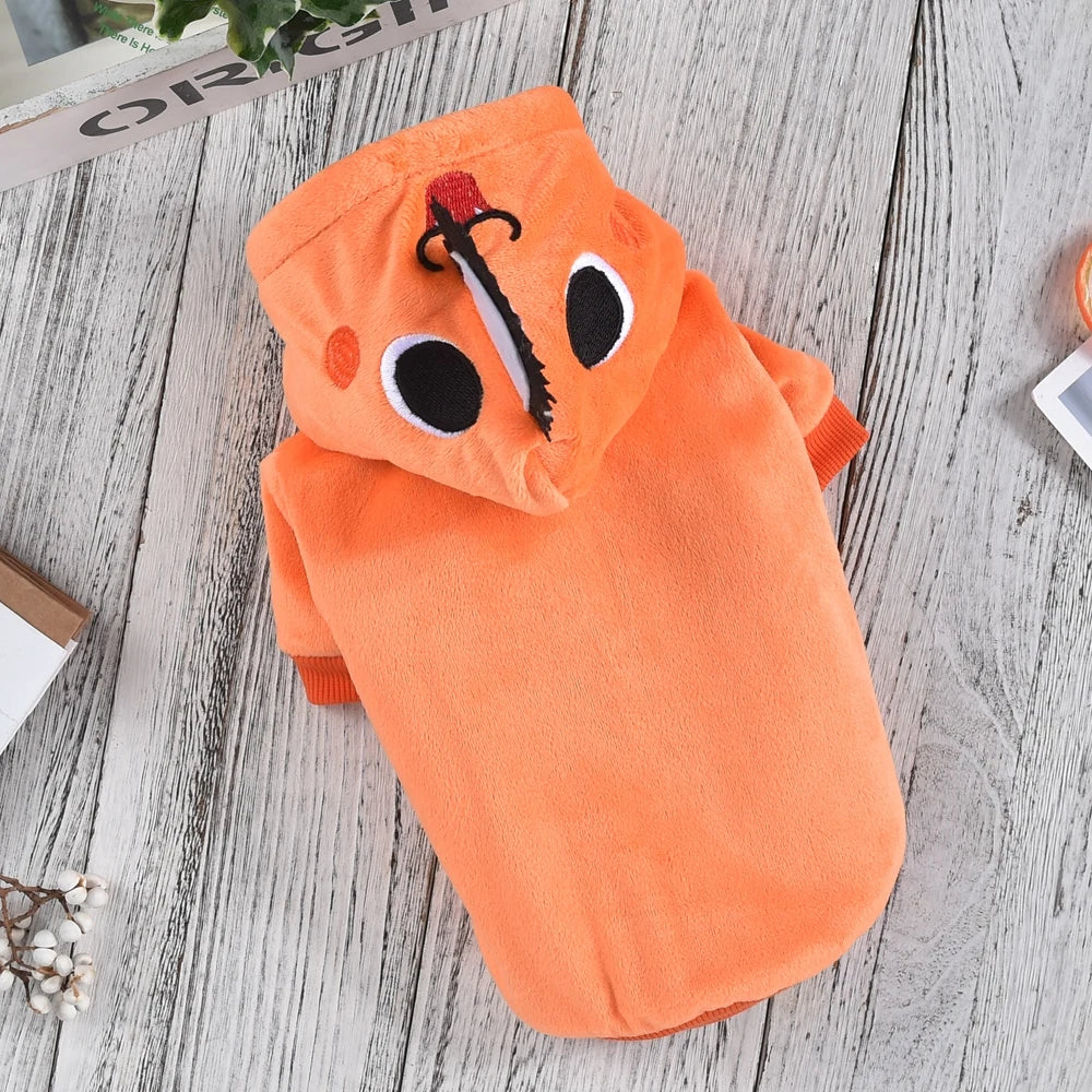 Orange Pet Apparel For Small Medium Large Dogs Funny Autumn Winter Cat Corgi French Bulldog Yorkie Hoodie Clothes XS 6XL Stuff