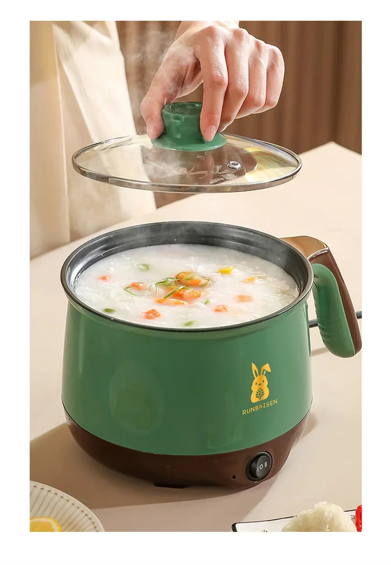 Mini Electric Multi Cookers Single/Double Layer Pot 1-2 People Household Non-stick Pan Hot Pot Rice Cooker Cooking Appliances
