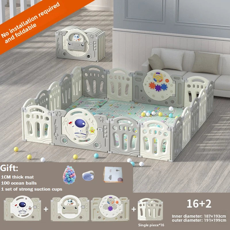 Baby Playpen with basketball hoop Baby playground activities for baby corral for baby Park Safety Fence Baby cot children's playground for baby children's parks ,Collapsible baby playard Large Baby Playard for babies and todd