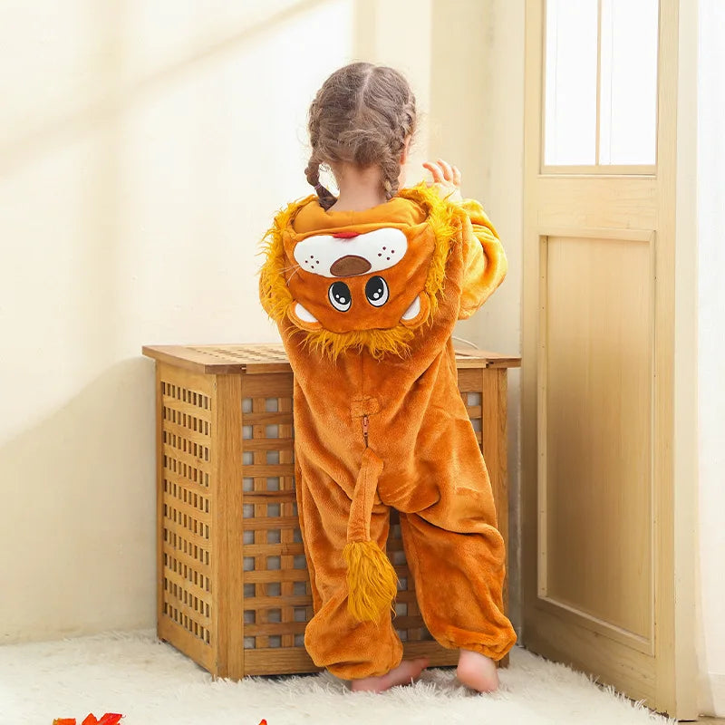 Winter Baby Rompers Baby Pijamas Halloween Ghost Bat Shark Deer Animal Cartoon Hooded Jumpsuits Cosplay Costume Boys Girl Pajama