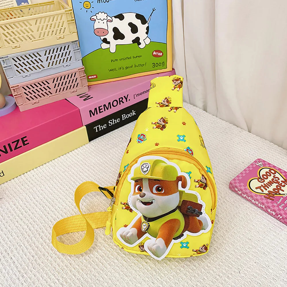 Paw Patrol Kawaii Children's Chest Bag Cute Cartoon Crossbody Bag Fashion Travel Satchel Portable Handbags Purse Backpacks Gifts