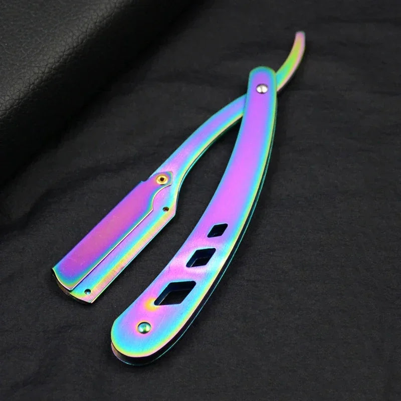 Barbershop Rasoir pour hommes Rasoir à bord droit lames remplaçable