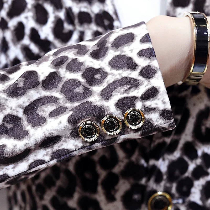 Blazer pour  hommes imprimer Léopard