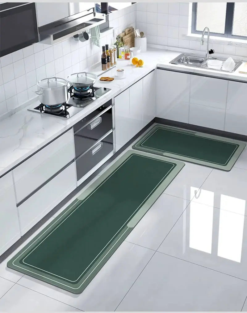 Nordic Kitchen Mats For Floor Waterproof Anti-Slip Kitchen Rug Long Area Rugs Hallway Bathroom Mat Entrance Doormat Washable