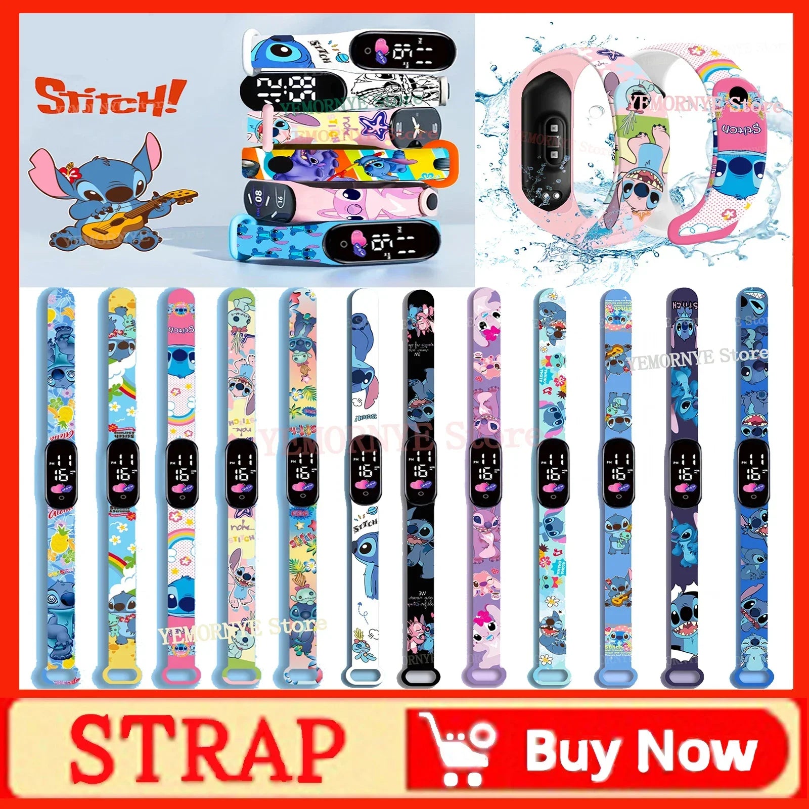 PAW PATROL Pokemon Anime Kawaii Pika Chuka Ibrabra Jingle Cat Pass Digital Waterproof LED boy girl Watch Kids Birthday Gift Toys