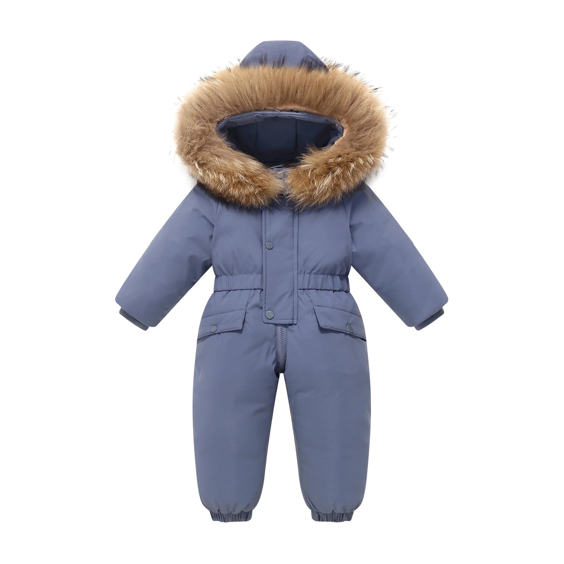 -30 winter snow overalls clothing clothes snowsuit duck down jacket kids girl coat Park infant boy jumpsuit baby toddler romper