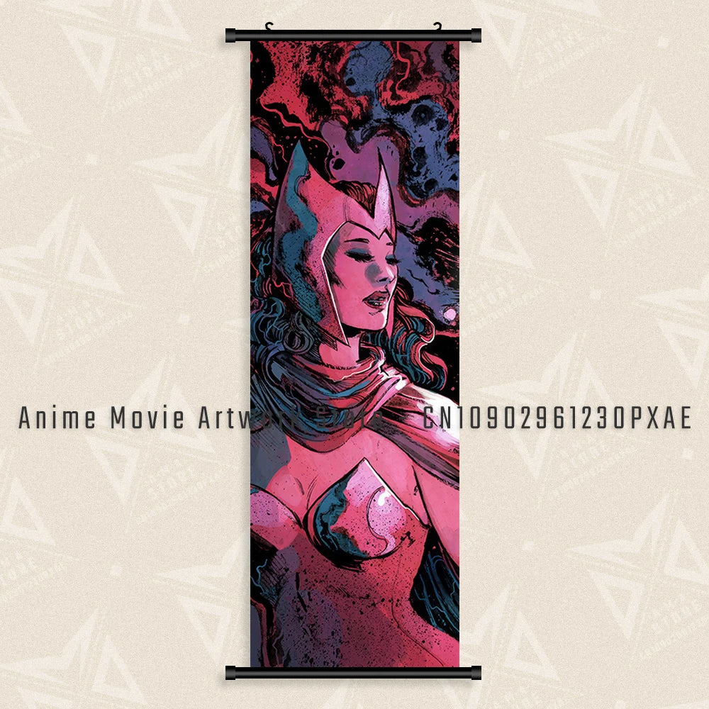 Marvel The Avengers Wall Art Scrolls Pictures Movie Characters Poster Hanging Painting Iron Man Canvas Print Home Decor Mural