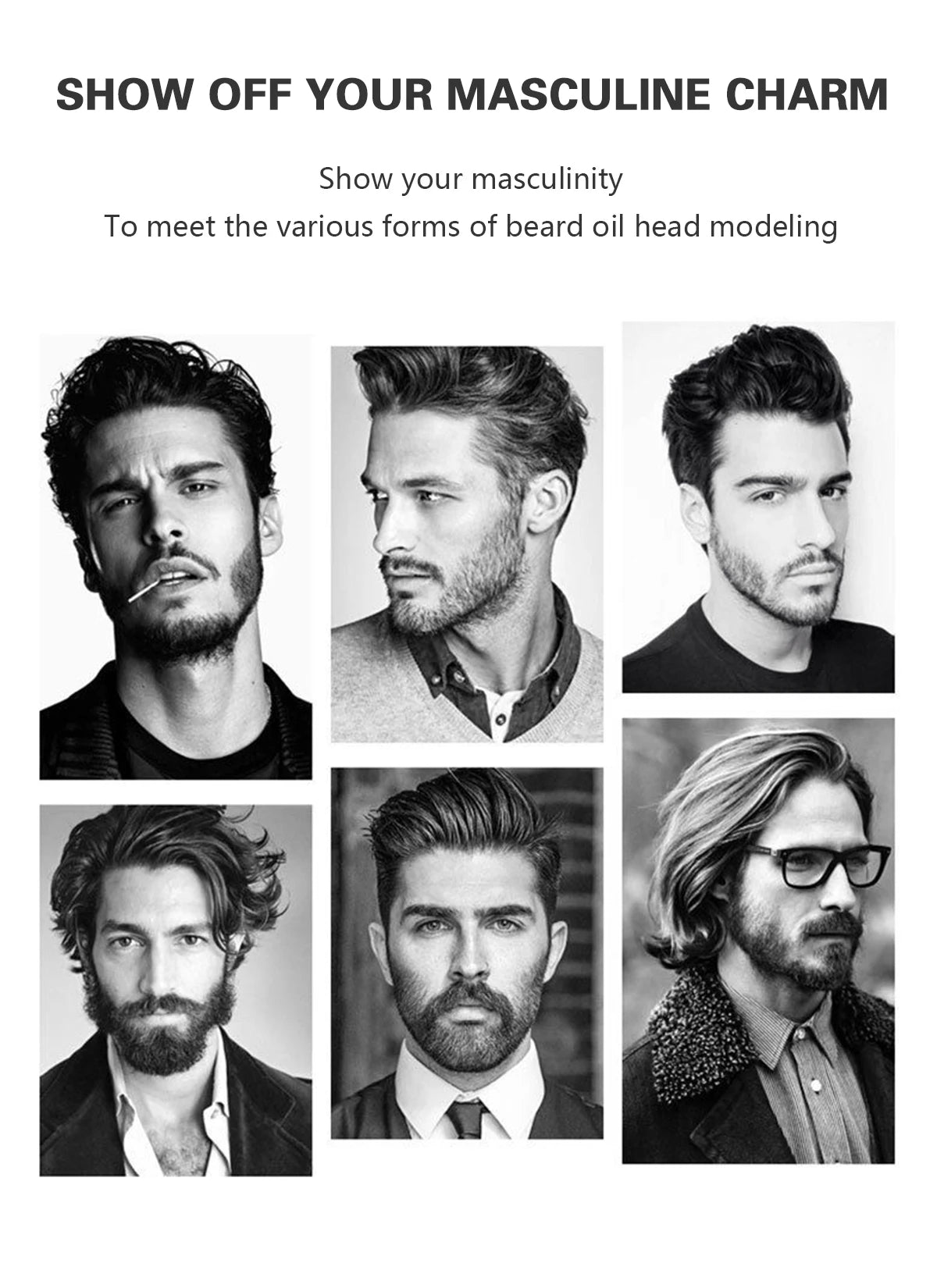 Brosse de nettoyage de barbe douce Outil de rasage de barbe pour hommes