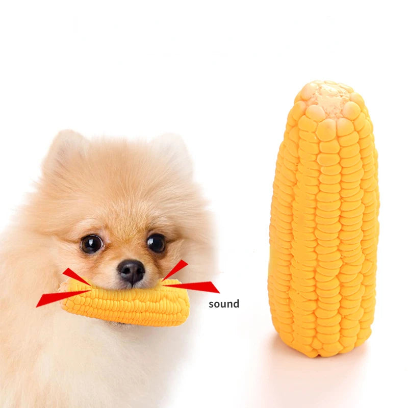 New Pet Toys Squeak Toys Latex Corn shape Puppy Dogs Toy Pet Supplies Training Playing Chewing Dog funny Toy For Small Dogs
