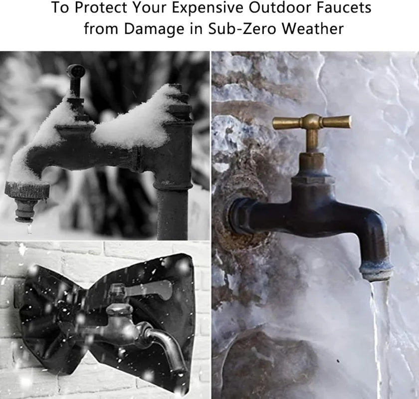 Outdoor Faucet Cover Thickened Garden Faucet Socks Waterproof Anti-freeze Tap Protection Covers Reusable Insulated Spigot Cover