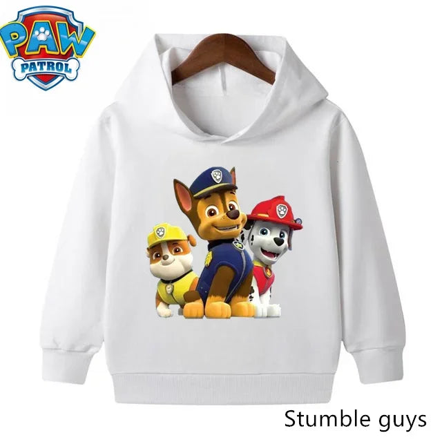 Paw Patrols Hoodie Kids Sweatshirt Cute Anime Hoodie Cashmere Boys Clothes Girls Tops Pokemoned Clothes