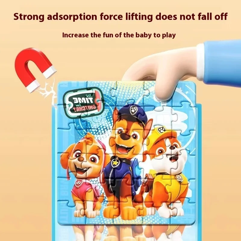 Paw Patrol Magnetic Puzzle For Children Aged Magnetic Puzzle Toys For Boys And Girls Intellectual Birthday Gifts Magnetic Toys