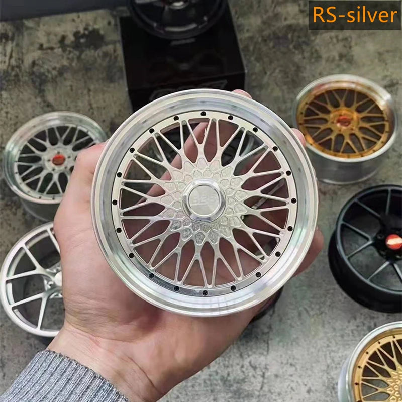 1/5 Car Model Metal Forged Assemble Refitting Wheel Hub  Creative Desktop Display  Personalized  Modification Toys Gift