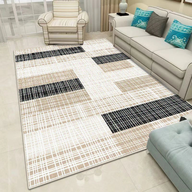 Nordic Geometric CARPET Customizable FOR LIVE ROOM Luxury Home Decoration Bedroom Rugs Washable Antiskid Floor Mats Bedside